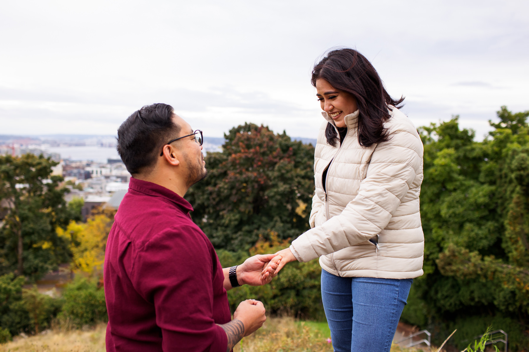 Seattle Surprise Proposal Photos